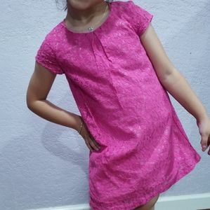 Hot Pink Toddler Girl Dress